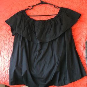 NWT off the shoulder black top